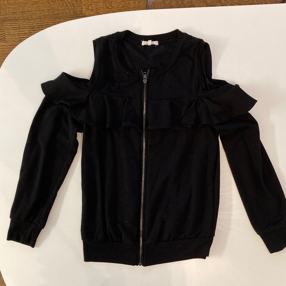 Pleione zip up cold shoulder sweatshirt - Picture 1 of 2